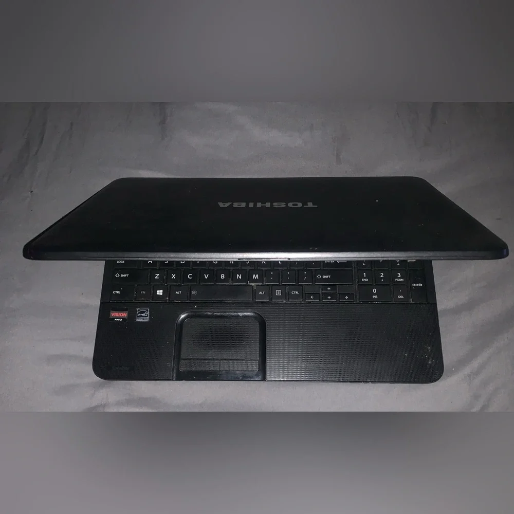 Toshiba Sleek Black Laptop